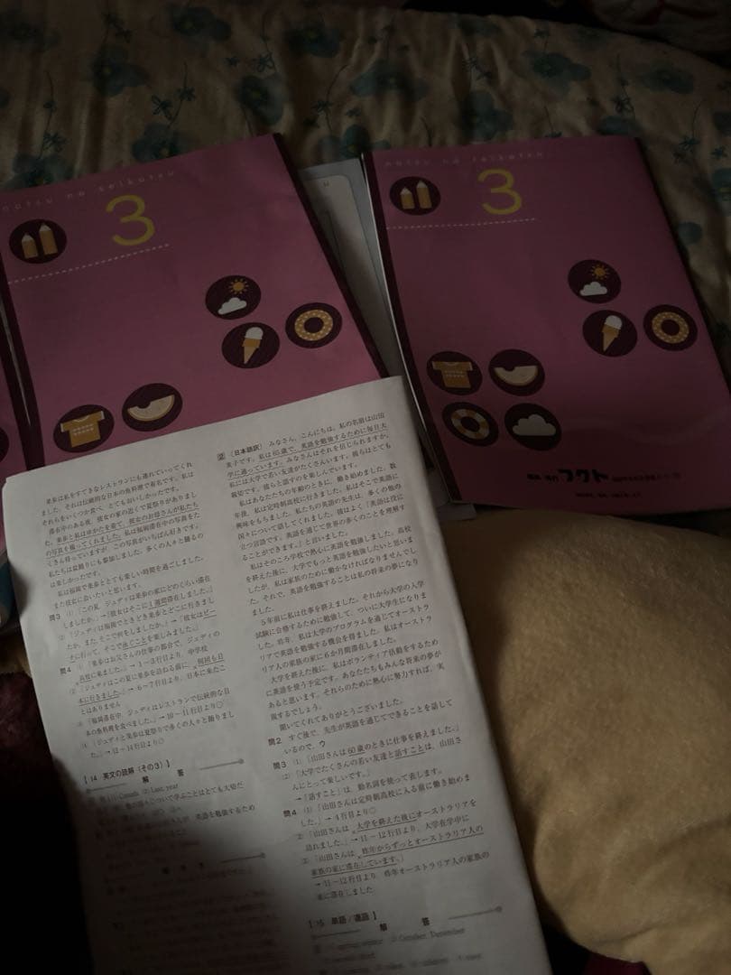 夏休みの宿題[国語 理科 英語セット(答え有)]中学三年生