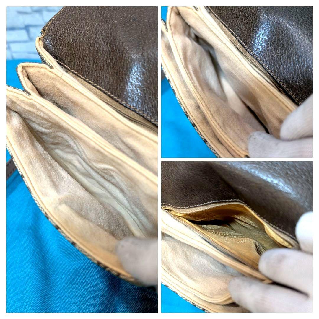 ♥美品♥グッチ　ショルダーバッグ　斜めがけ　GG柄　ヴィンテージ　GUCCI