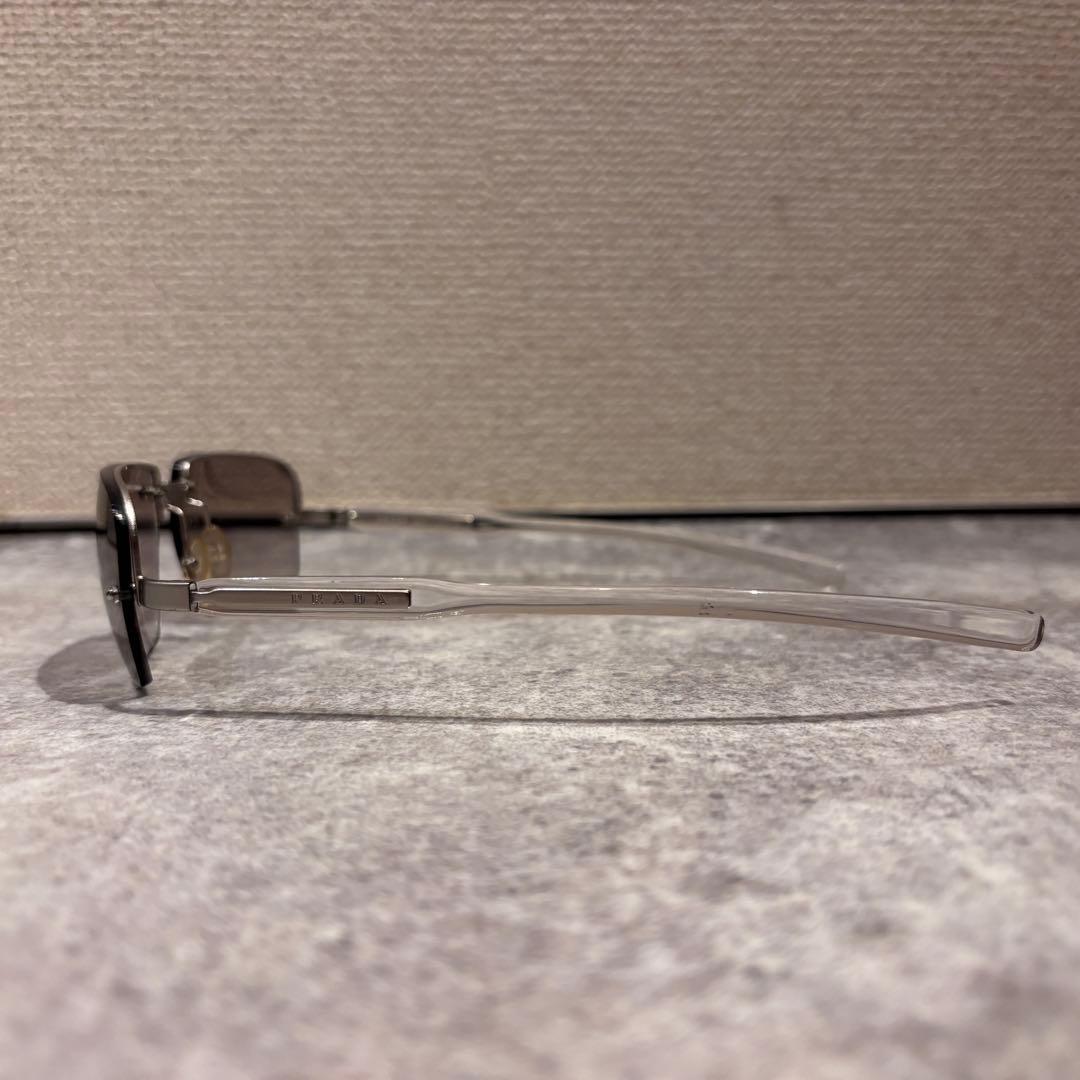 PRADA プラダ サングラス グラデーション リムレス サイドロゴ y2k