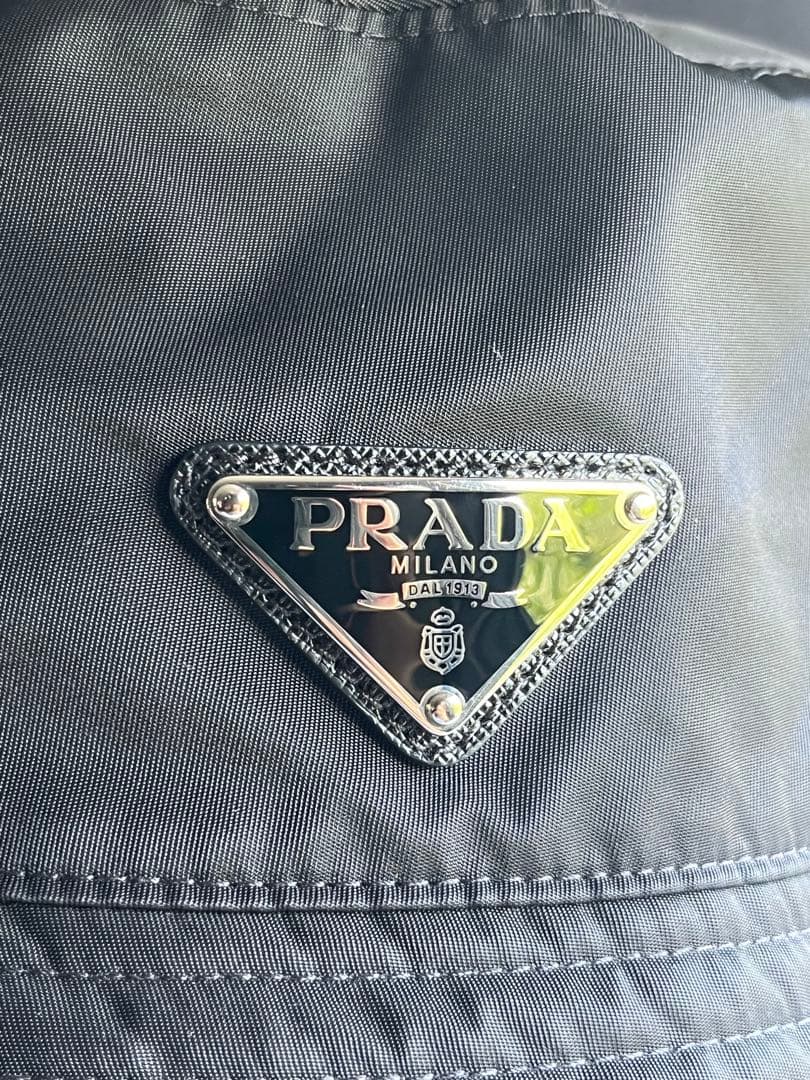 PRADA ブラック バケットハット　M
