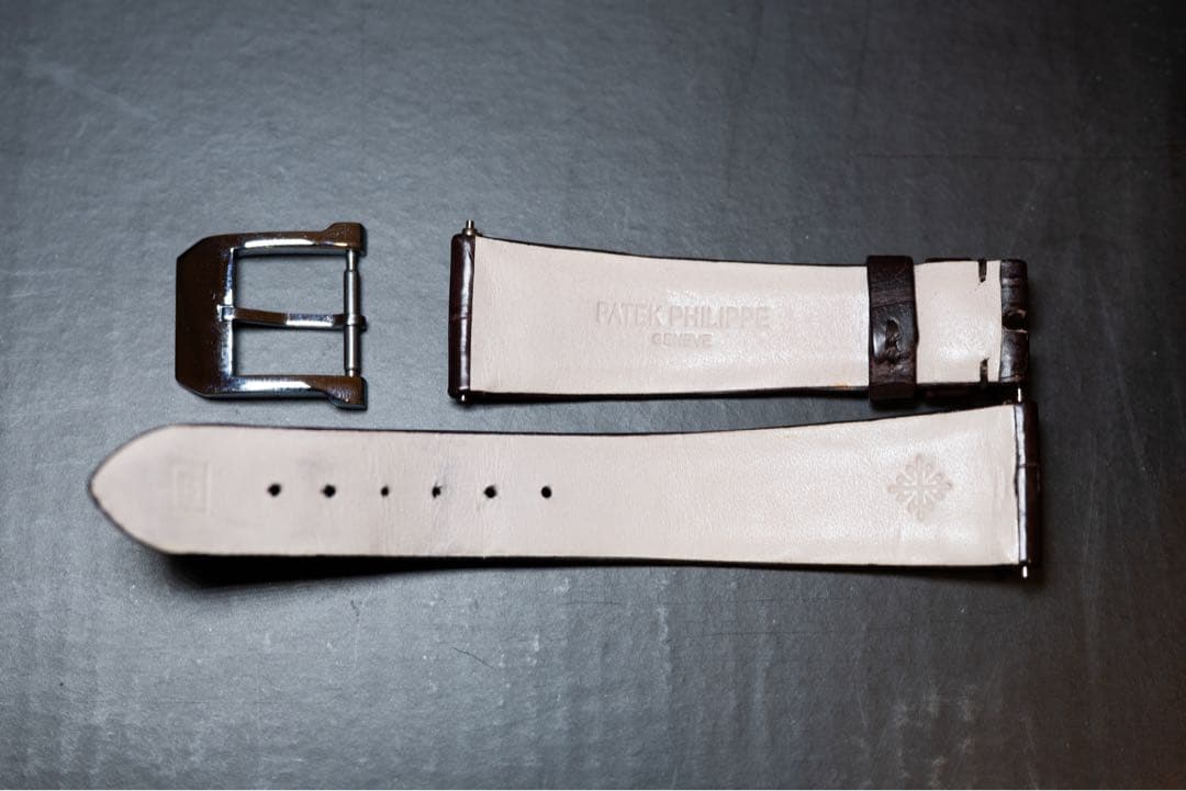 パテックフィリップ　純正ベルト　クロコダイル革