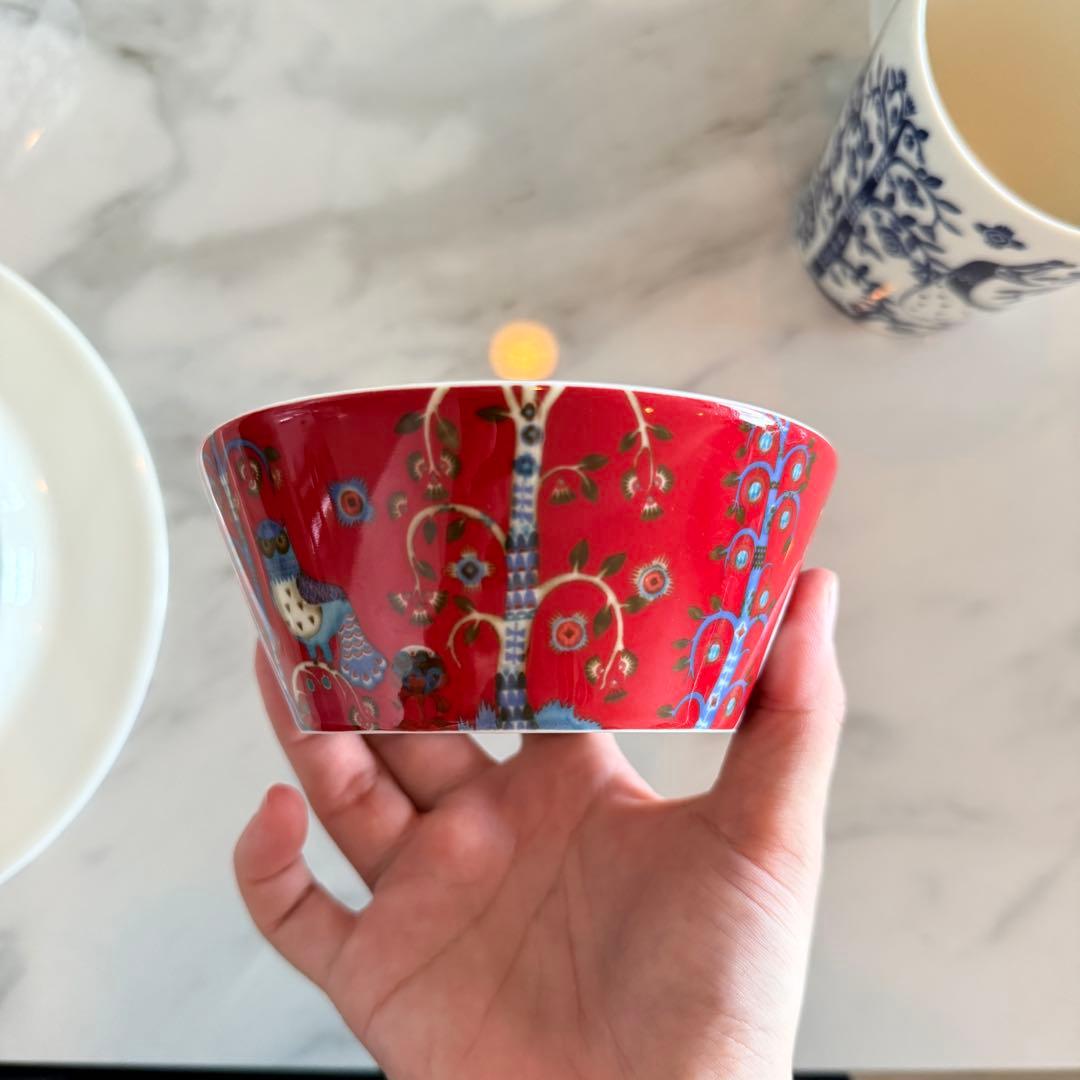 に*こ様 【最終価格】タイカ クリスマス レッド ブルー マグ プレート ボウル