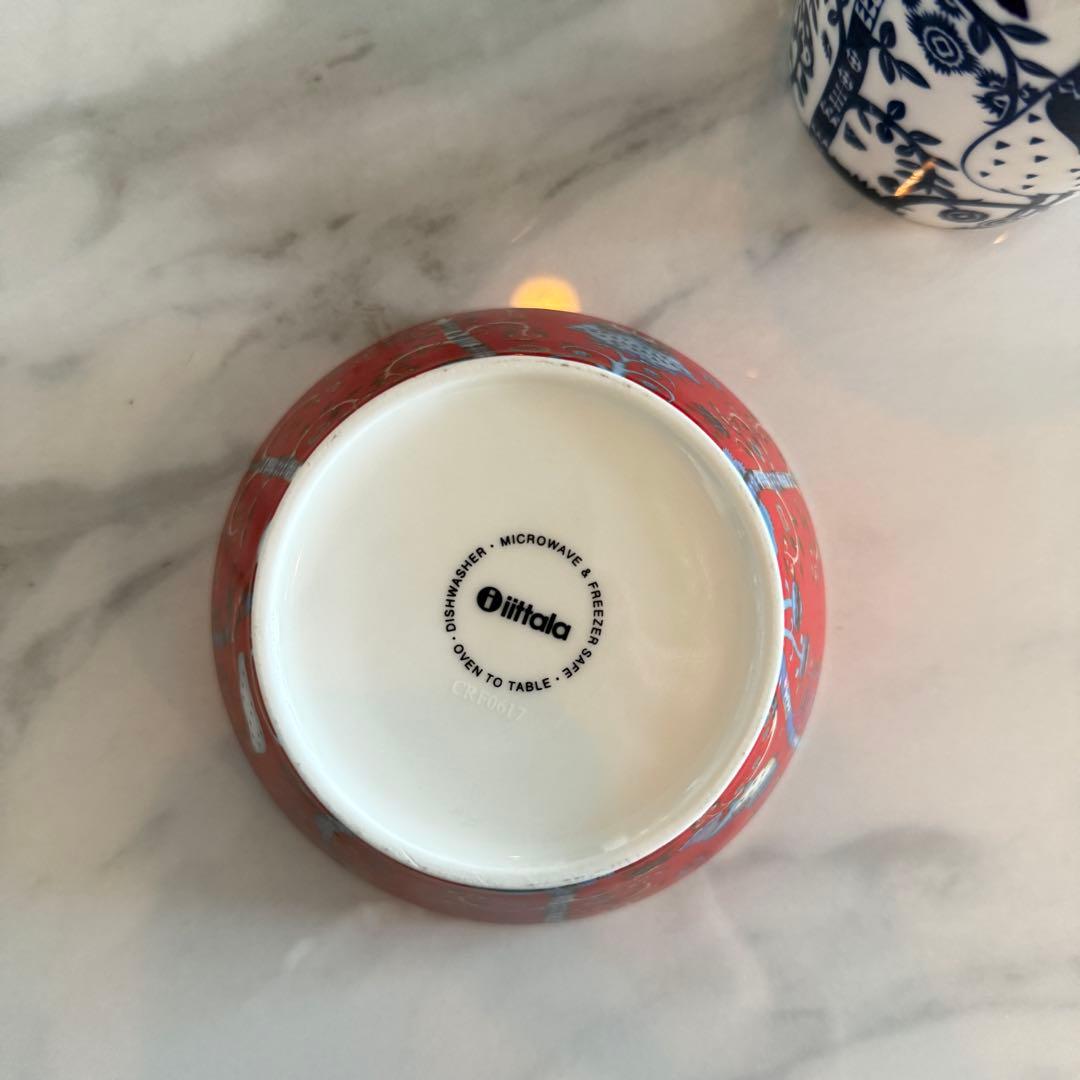 に*こ様 【最終価格】タイカ クリスマス レッド ブルー マグ プレート ボウル