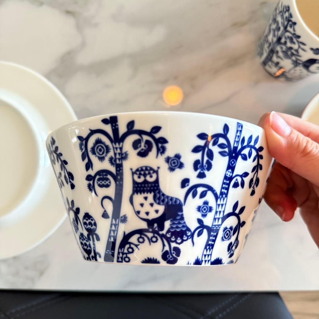 に*こ様 【最終価格】タイカ クリスマス レッド ブルー マグ プレート ボウル