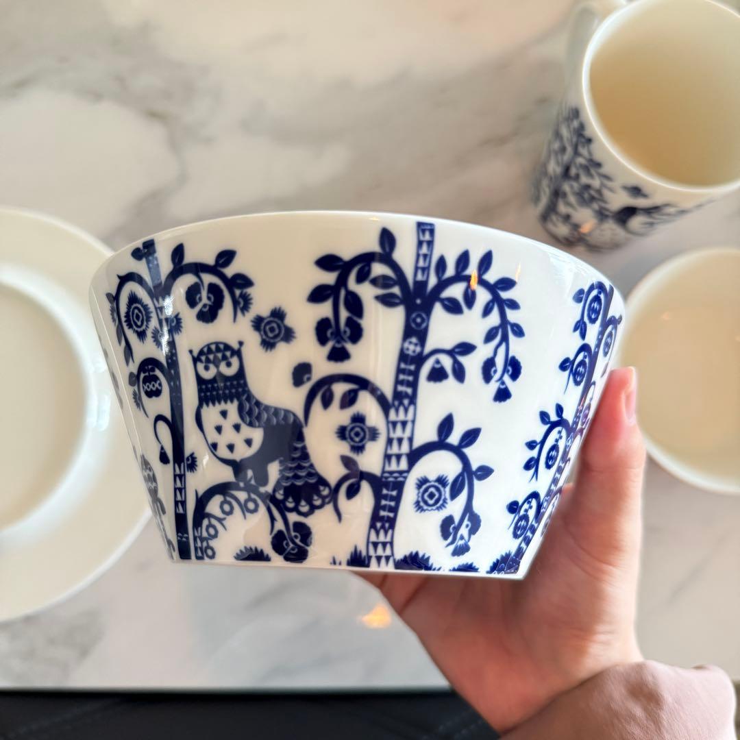 に*こ様 【最終価格】タイカ クリスマス レッド ブルー マグ プレート ボウル