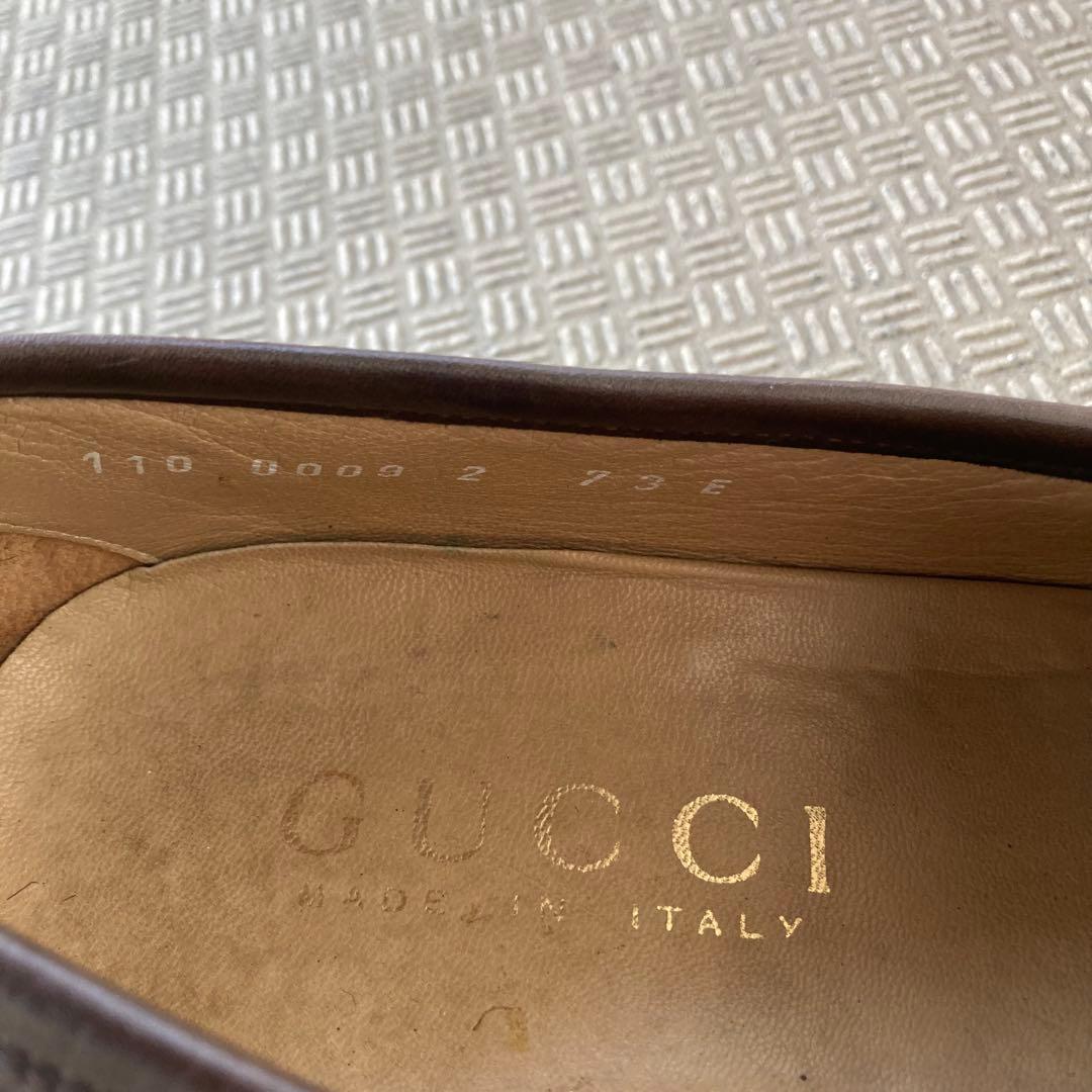 【メンテナンス済】GUCCI ホースビットローファー 茶 US7EEE