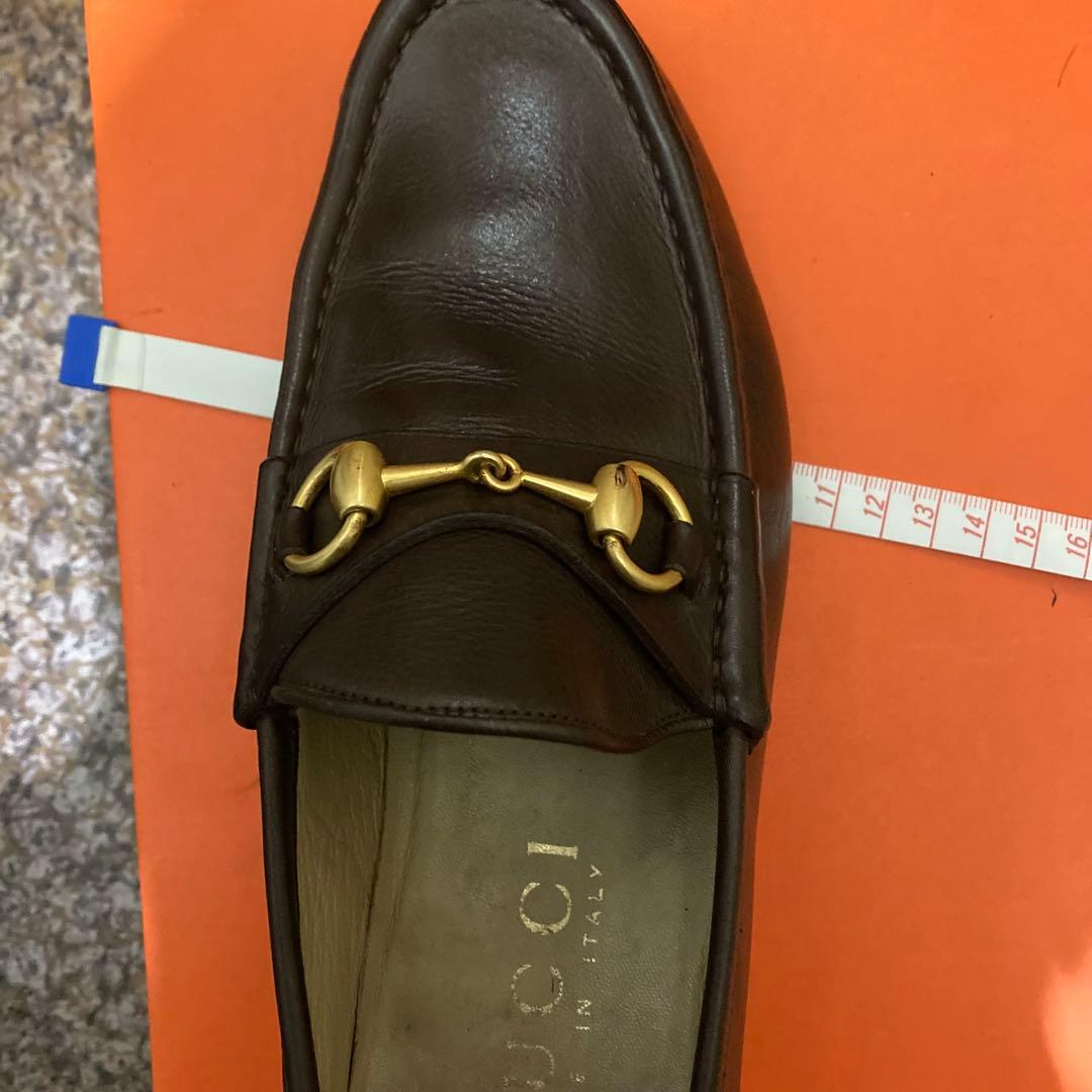 【メンテナンス済】GUCCI ホースビットローファー 茶 US7EEE