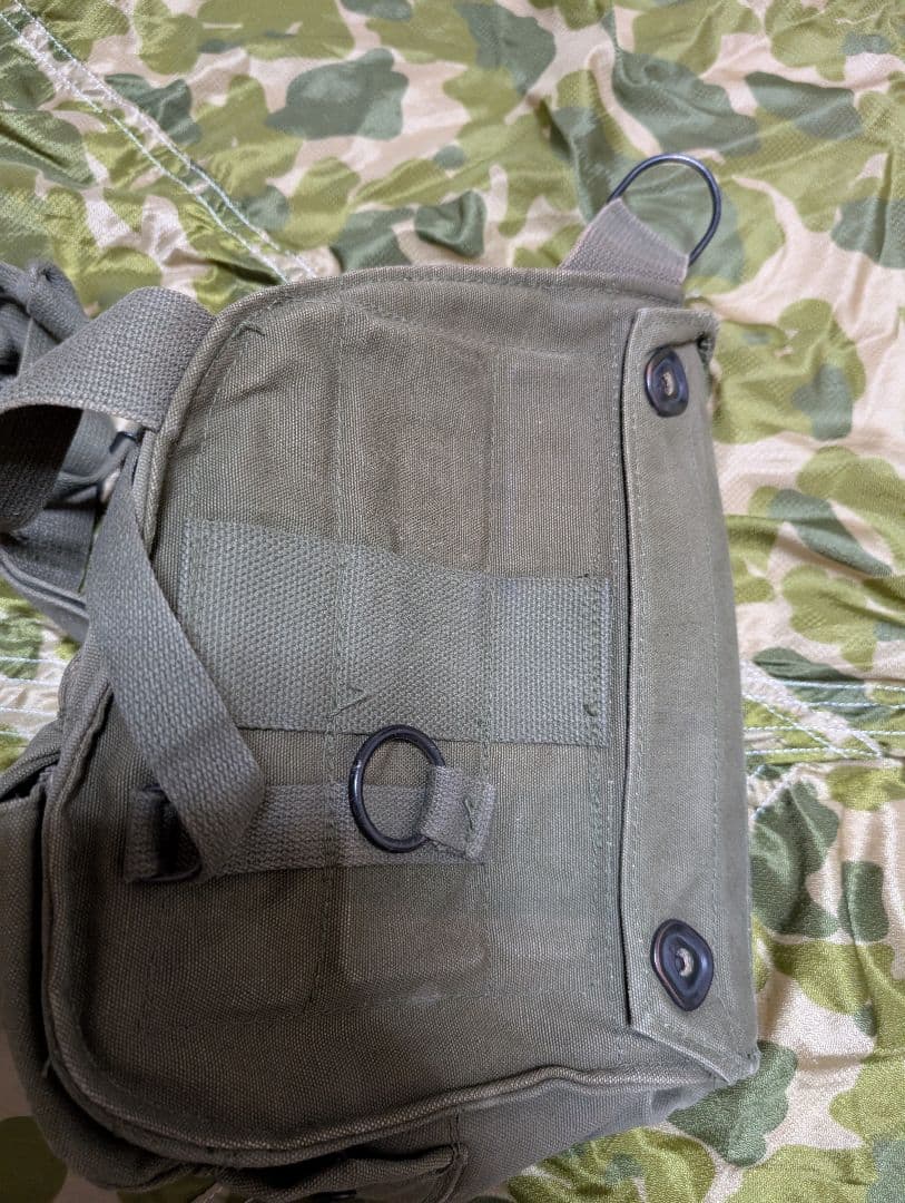 米軍放出品　M17ガスマスク　ガスマスクバッグ　セット　ベトナム戦争　ナム戦