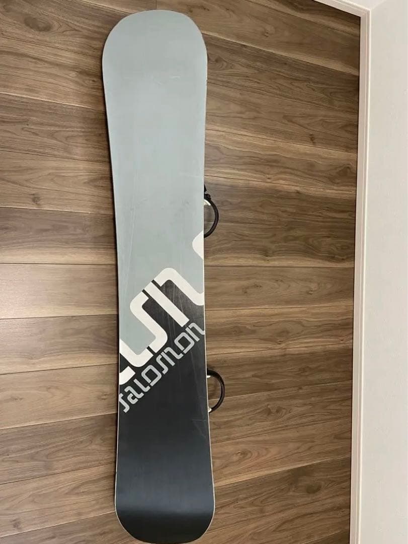 Salomon スノーボード グレー バインディング付き