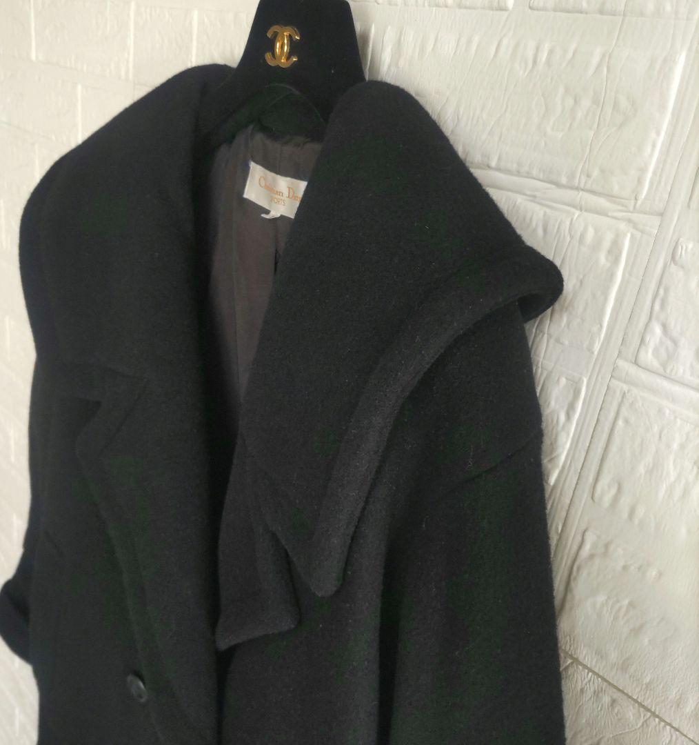 Christian Dior　ウール　ビッグカラー　Pコート　ショートコート