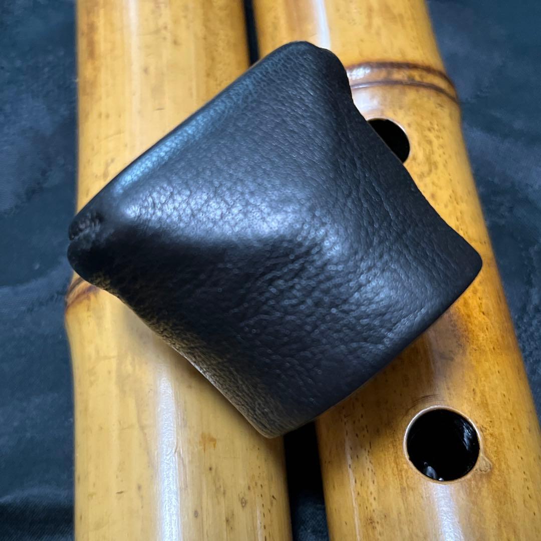 尺八 琴古流 竹治 一尺八寸管 籐巻き 銀三線 【音出し確認済み】