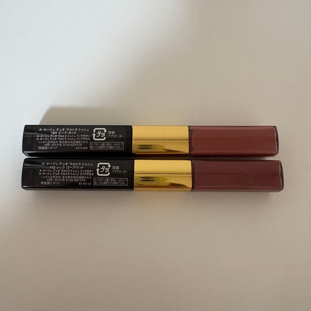 シャネル ルルージュデュオウルトラトゥニュ 112・186セット