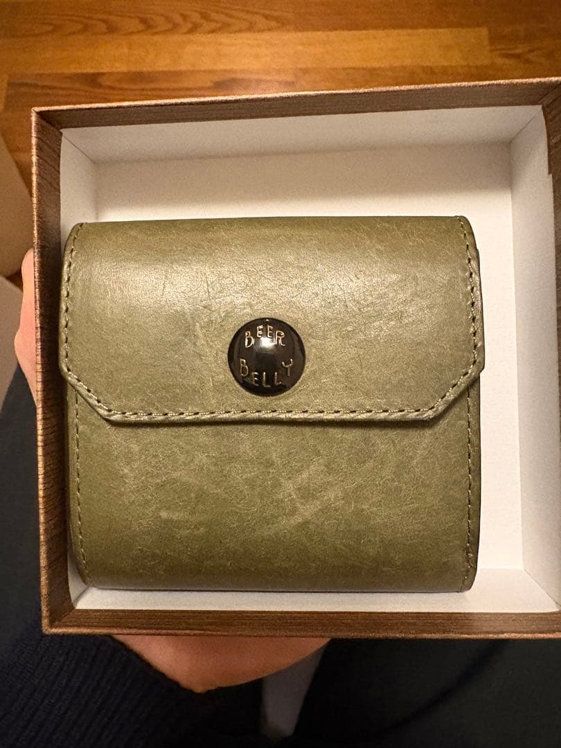 BEER BELLY オリーブグリーン 二つ折り財布