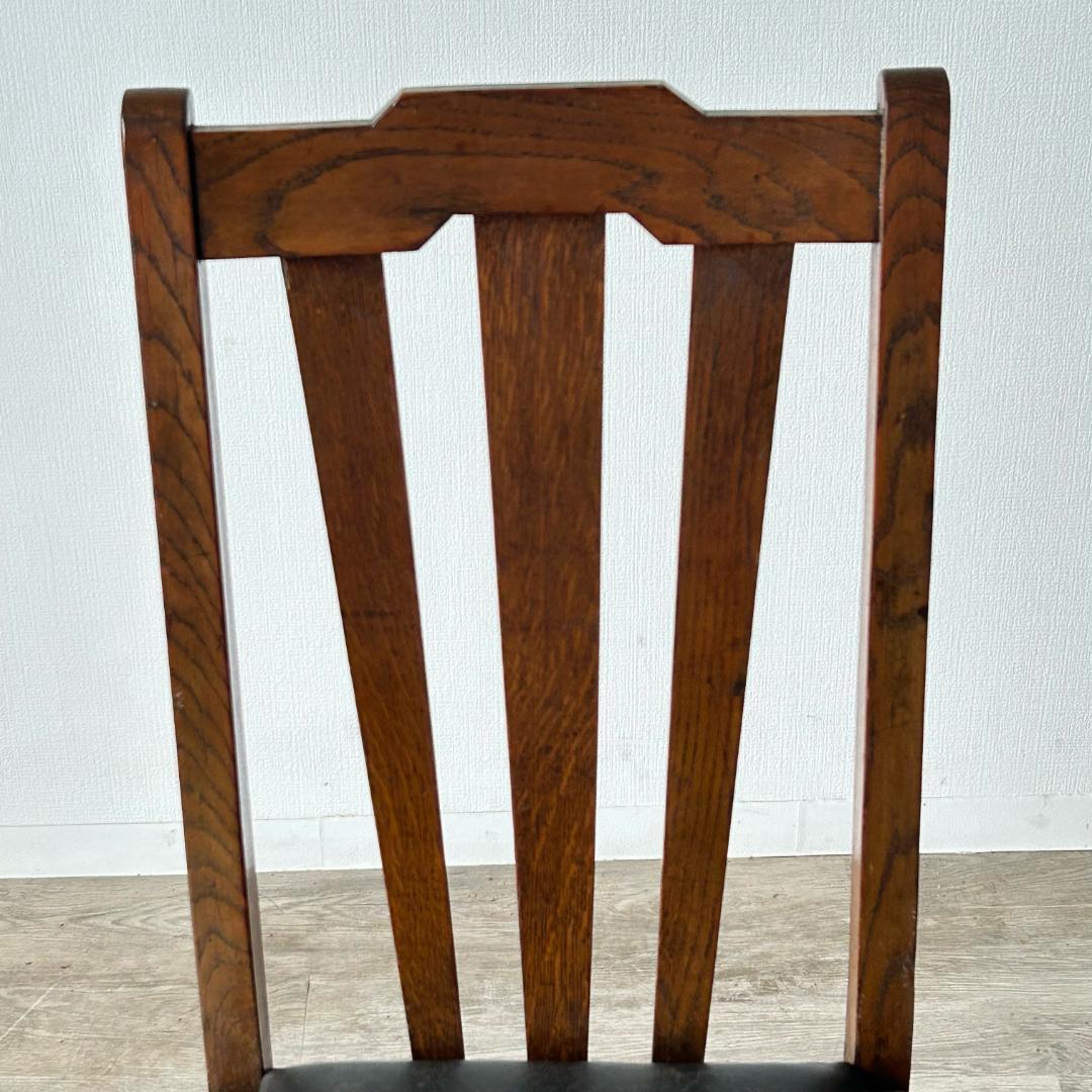 イギリス アンティーク 家具 ダイニング チェア オーク　椅子 英国 404A1