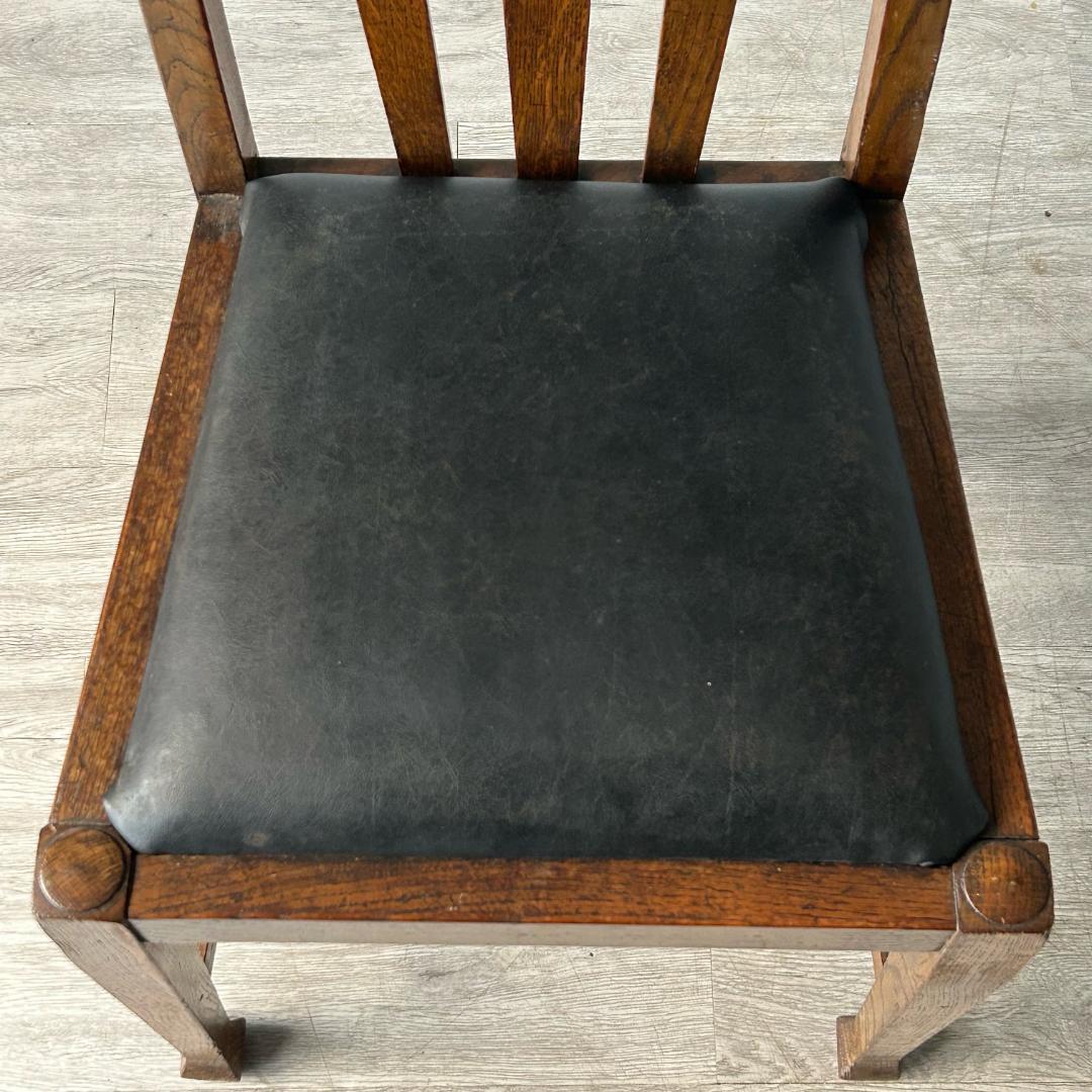 イギリス アンティーク 家具 ダイニング チェア オーク　椅子 英国 404A1