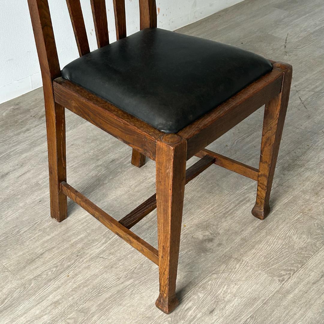 イギリス アンティーク 家具 ダイニング チェア オーク　椅子 英国 404A1