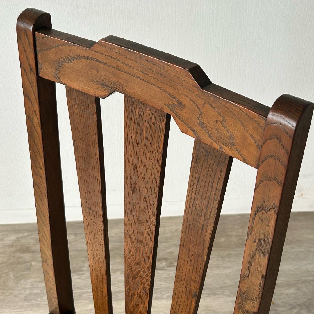 イギリス アンティーク 家具 ダイニング チェア オーク　椅子 英国 404A1