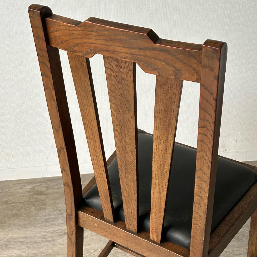 イギリス アンティーク 家具 ダイニング チェア オーク　椅子 英国 404A1