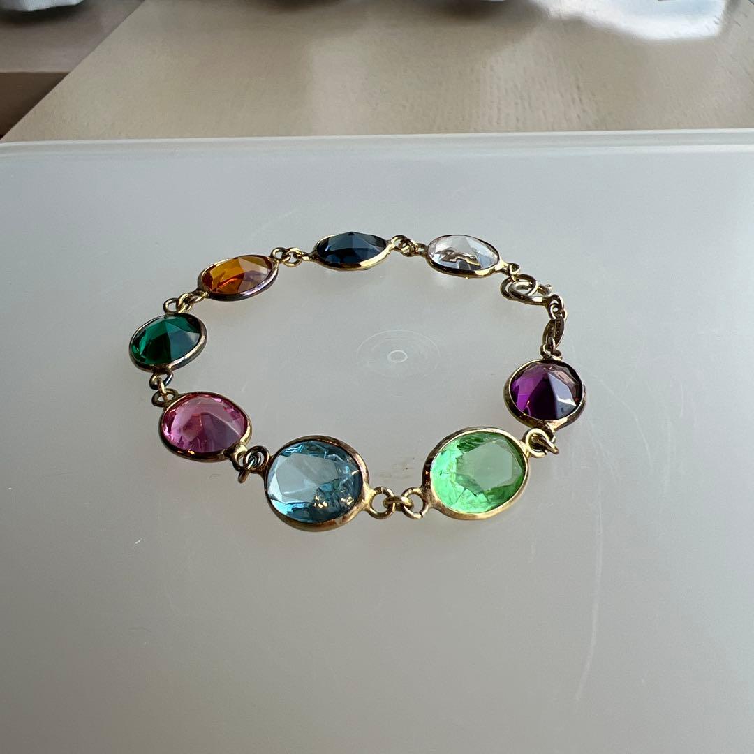 最終価格イタリア製カラフルストーンネックレス＆ブレスレット2点セット新品未使用品