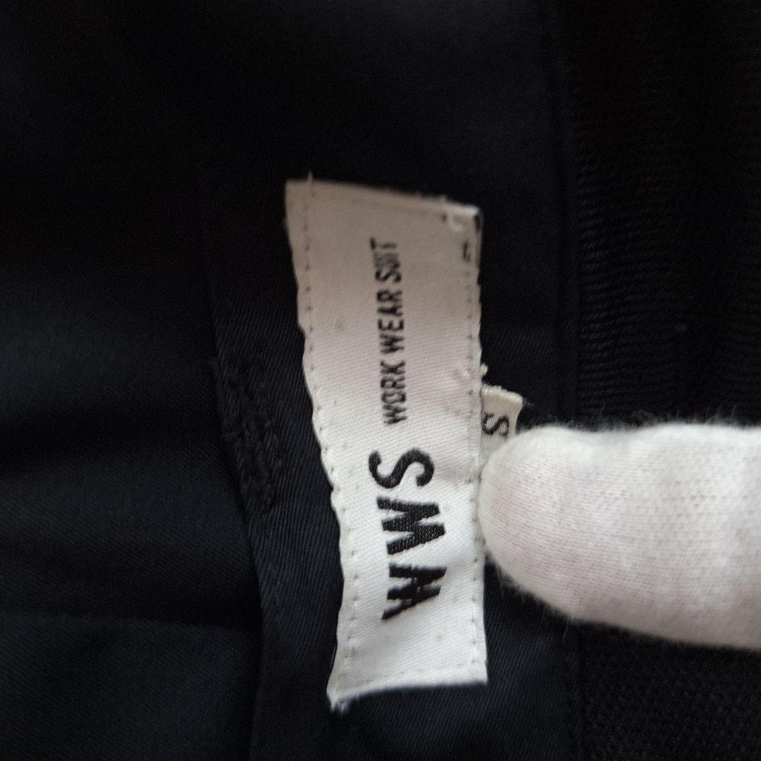 WWS ワークウェアスーツ　セットアップ　洗える　撥水　ストレッチ　ブラック　M