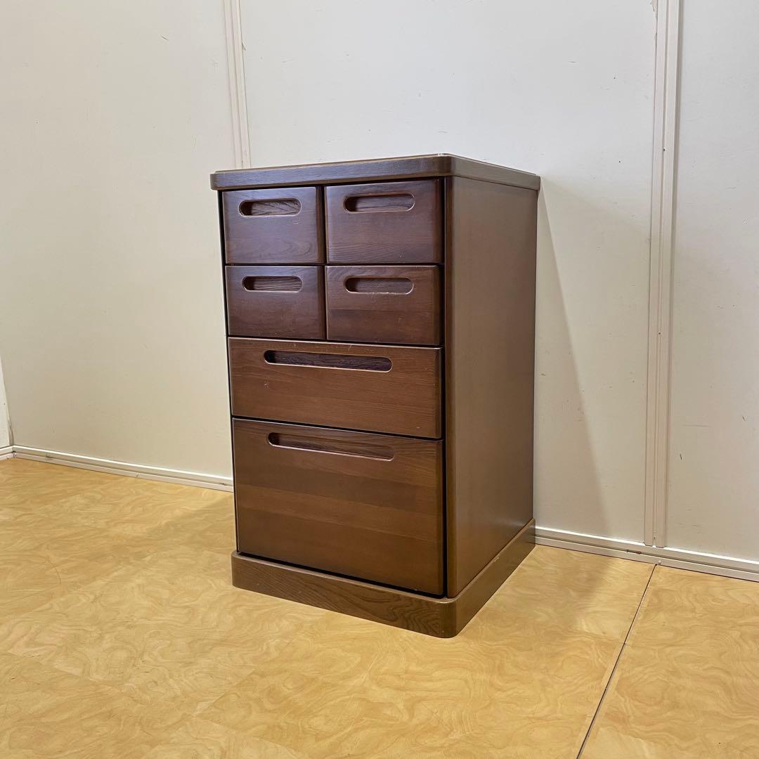 マルヨシ民芸家具 4段 6杯 チェスト 引き出し 電話台 キャビネット 収納