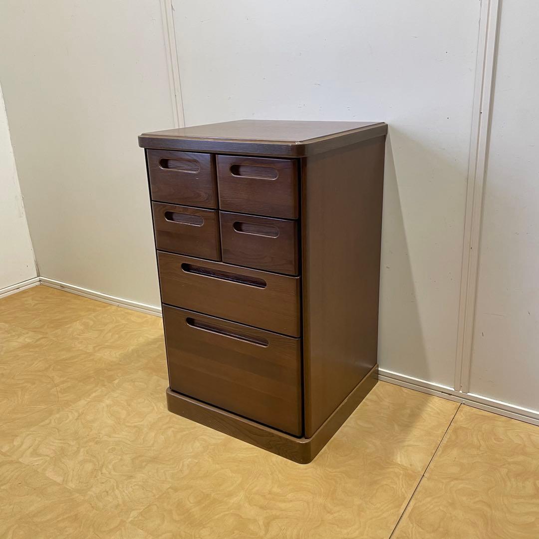 マルヨシ民芸家具 4段 6杯 チェスト 引き出し 電話台 キャビネット 収納