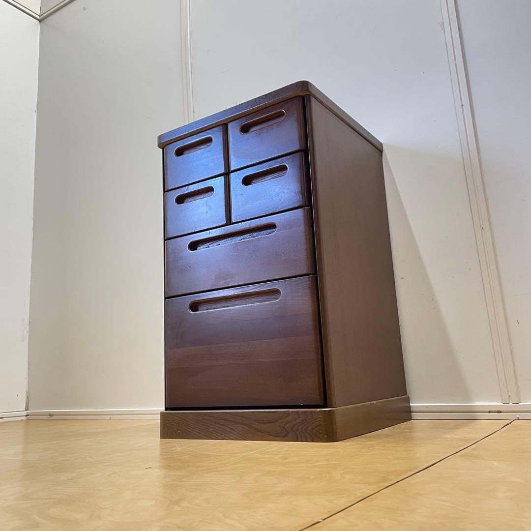 マルヨシ民芸家具 4段 6杯 チェスト 引き出し 電話台 キャビネット 収納