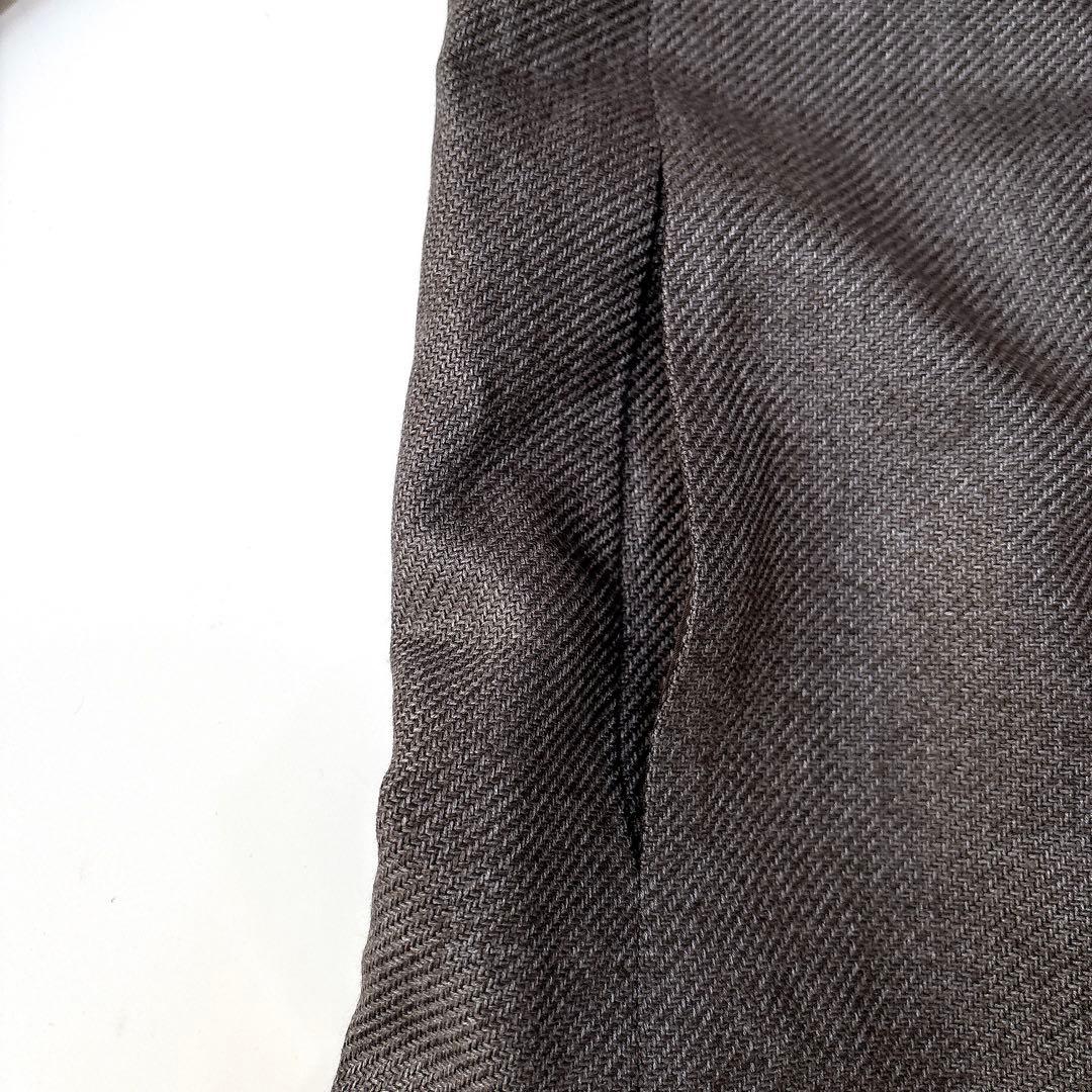 新品⁑ダーマコレクション　シルクコットンセミテーラーコート　チャコールグレー　M