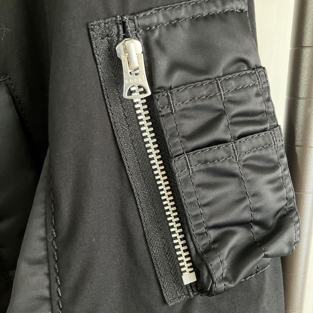 sacai ドッキングミリタリーコート　scm-052 ブラック　size1