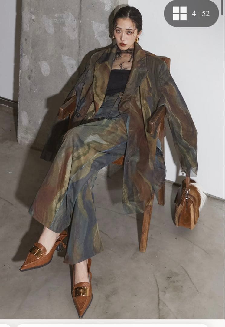 ジャケット・アウター ANDREA&Co. STRATA ART TULLE JACKET+INNER