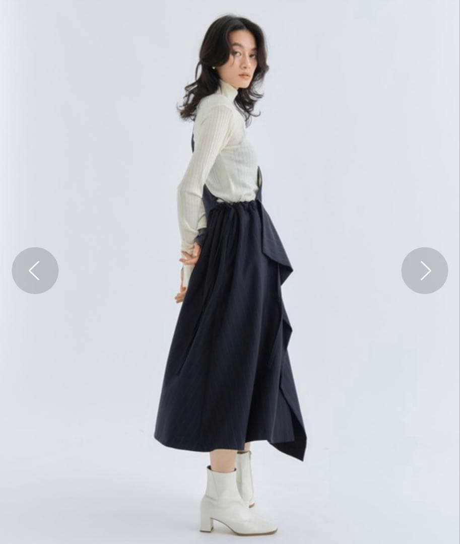 ＊新品タグ付き＊【UJOH】One Sholder SKT（Dark Navy)