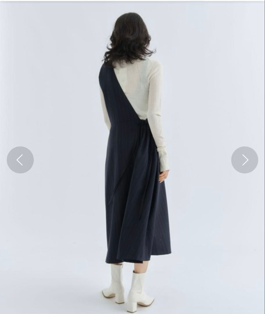 ＊新品タグ付き＊【UJOH】One Sholder SKT（Dark Navy)