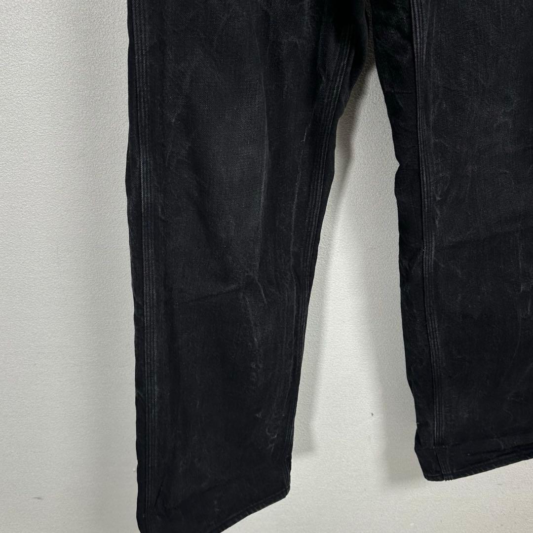 old joe ブラックデニムパンツ アメカジ バイカー シンチバック