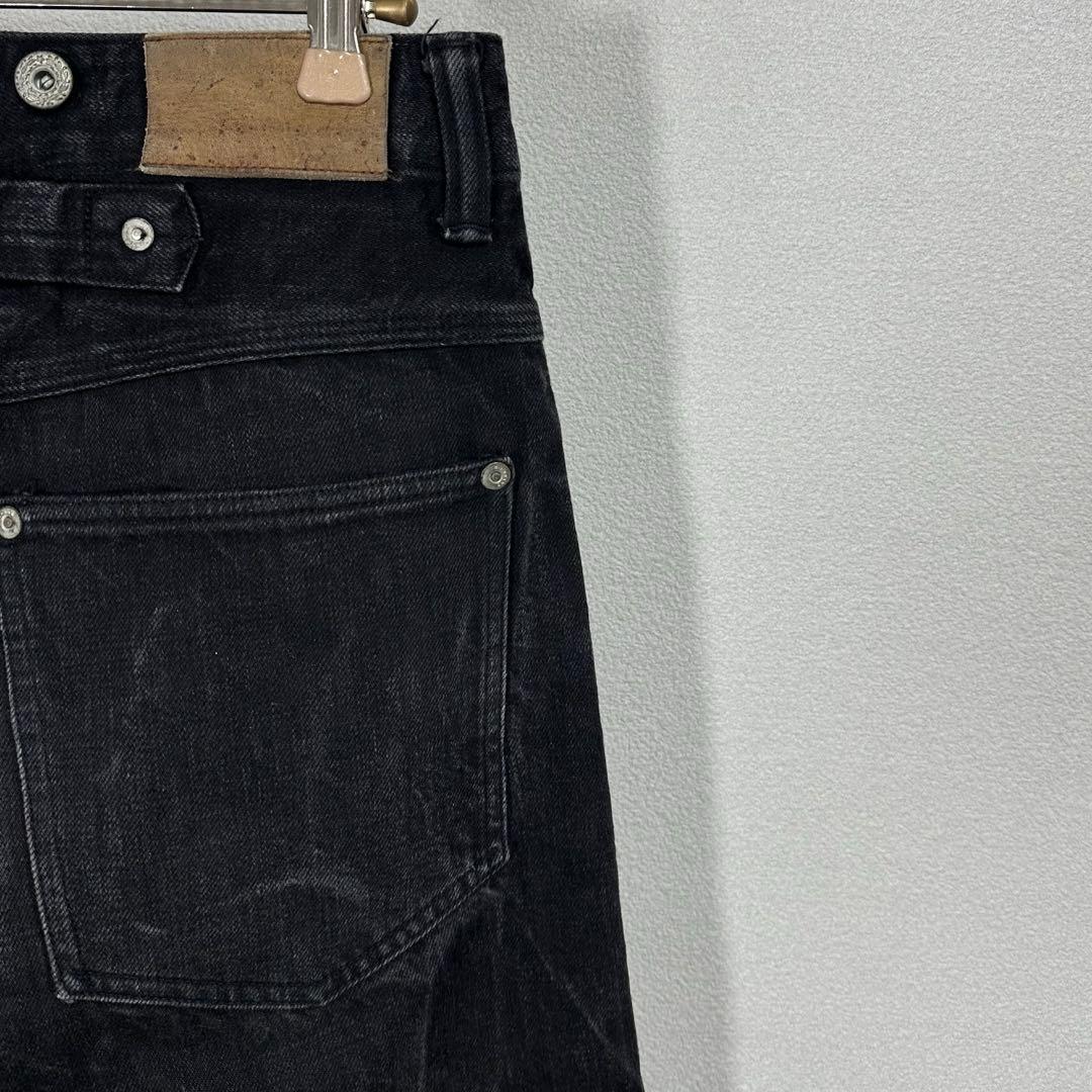 old joe ブラックデニムパンツ アメカジ バイカー シンチバック