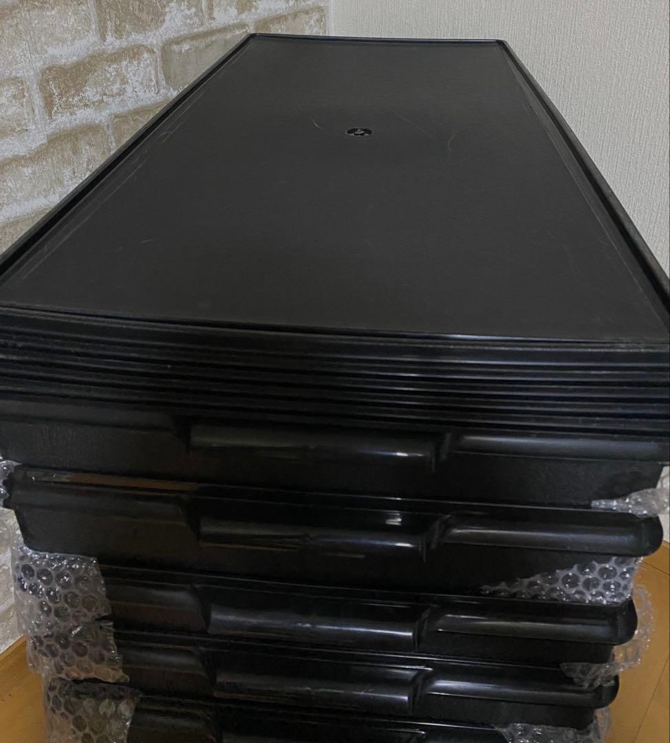 tupperwear 黒　ロングスーパーケース　タッパーウェア　5個セット