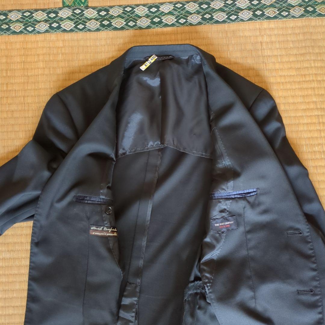 【kanch】ネイビーストライプスーツ・ブラックスーツ　ネクタイ付き