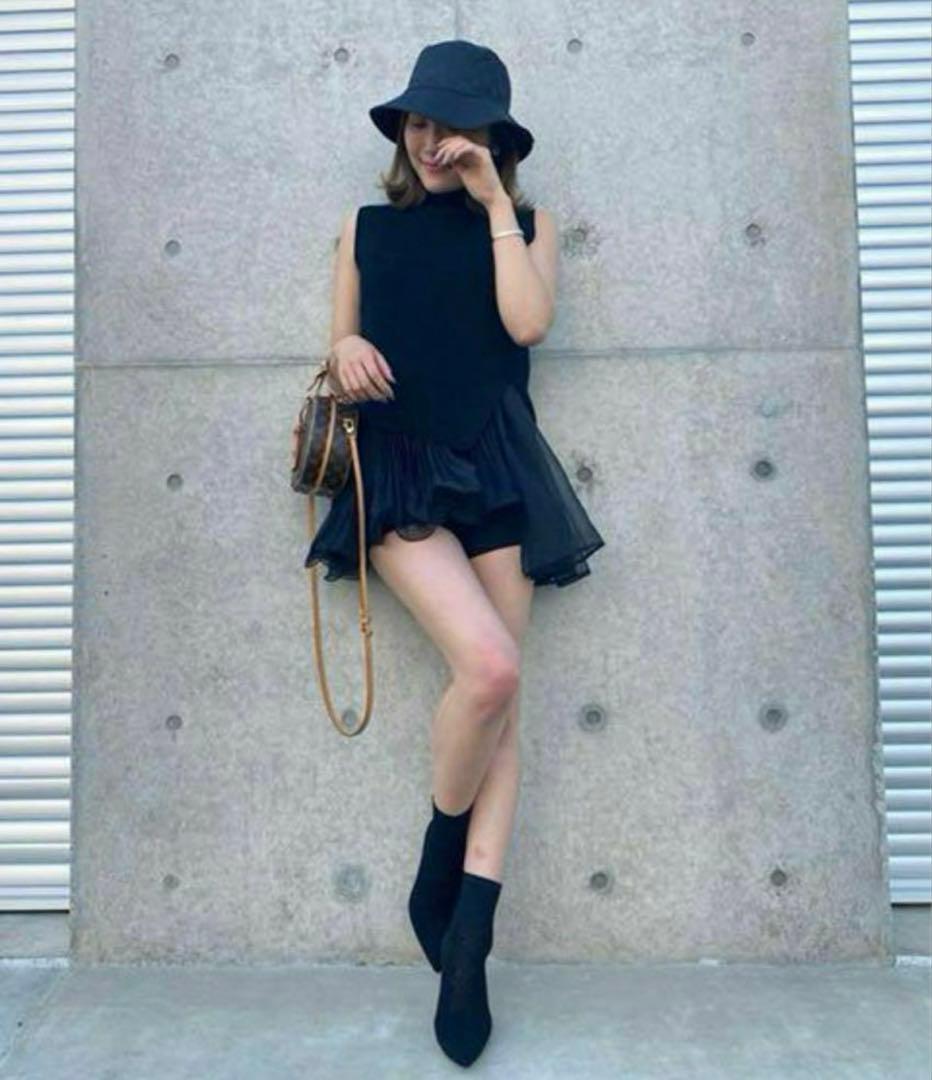 ⭐️シェリエ　プリーツレイヤードサマーニット⭐️