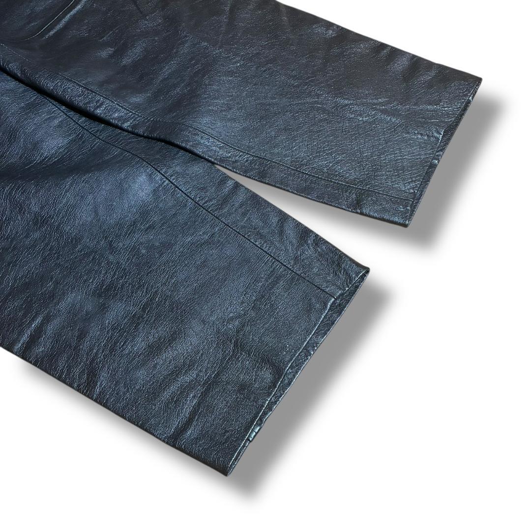 【週末限定セール！】本革 バギーパンツ レザーパンツ VINTAGE