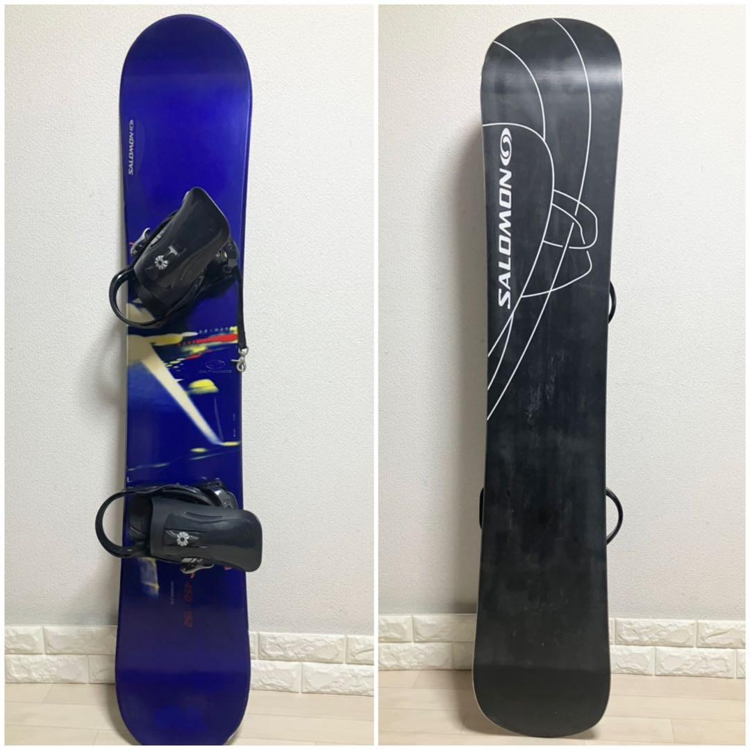 カバー付/SALOMON150-152サロモン スノーボードセット152cm/M