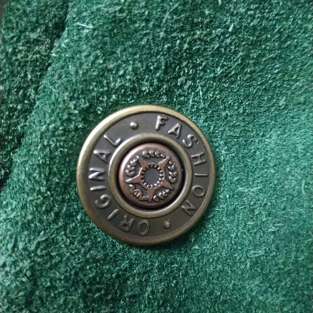 雰囲気抜群☆両面刺繍 アーチロゴ 切替 スエード カウレザー スタジャン