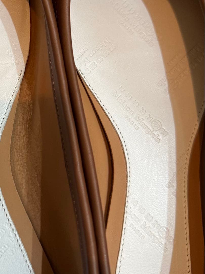 正規品美品Maison Margiela ブラウン足袋レザー バレエシューズ39