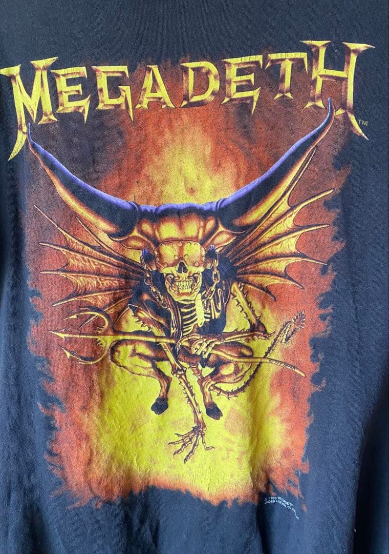 MEGA DETH 1993 ビンテージ　size:Ｌ　シングルステッチ