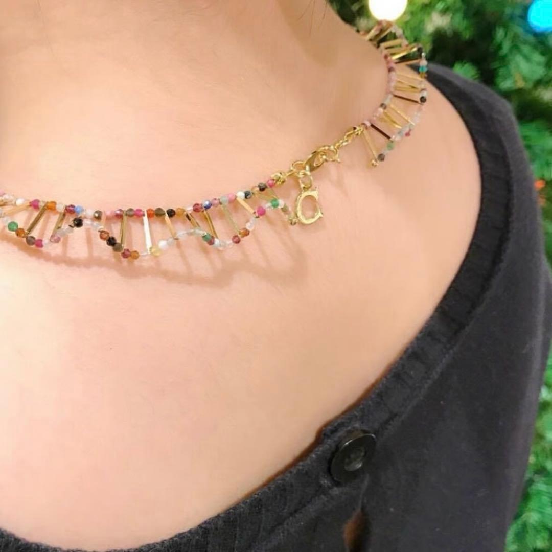 CAD パール　バックフリル　ネックレス