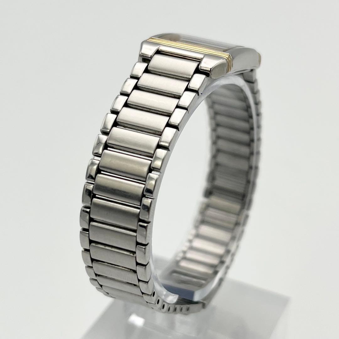 稼動 イヴサンローラン スクエア カサンドラロゴ H04732 黒文字盤 腕時計