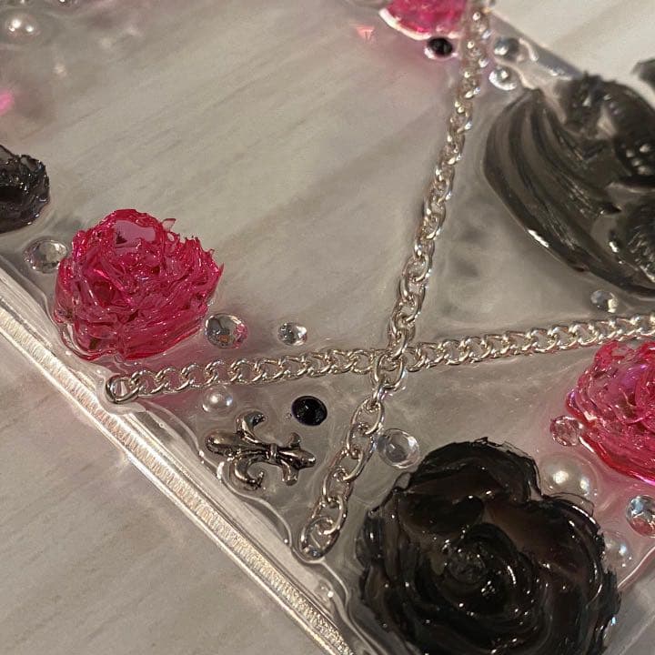 ハンドメイド トレカキーホルダーデコ ドラゴンハート