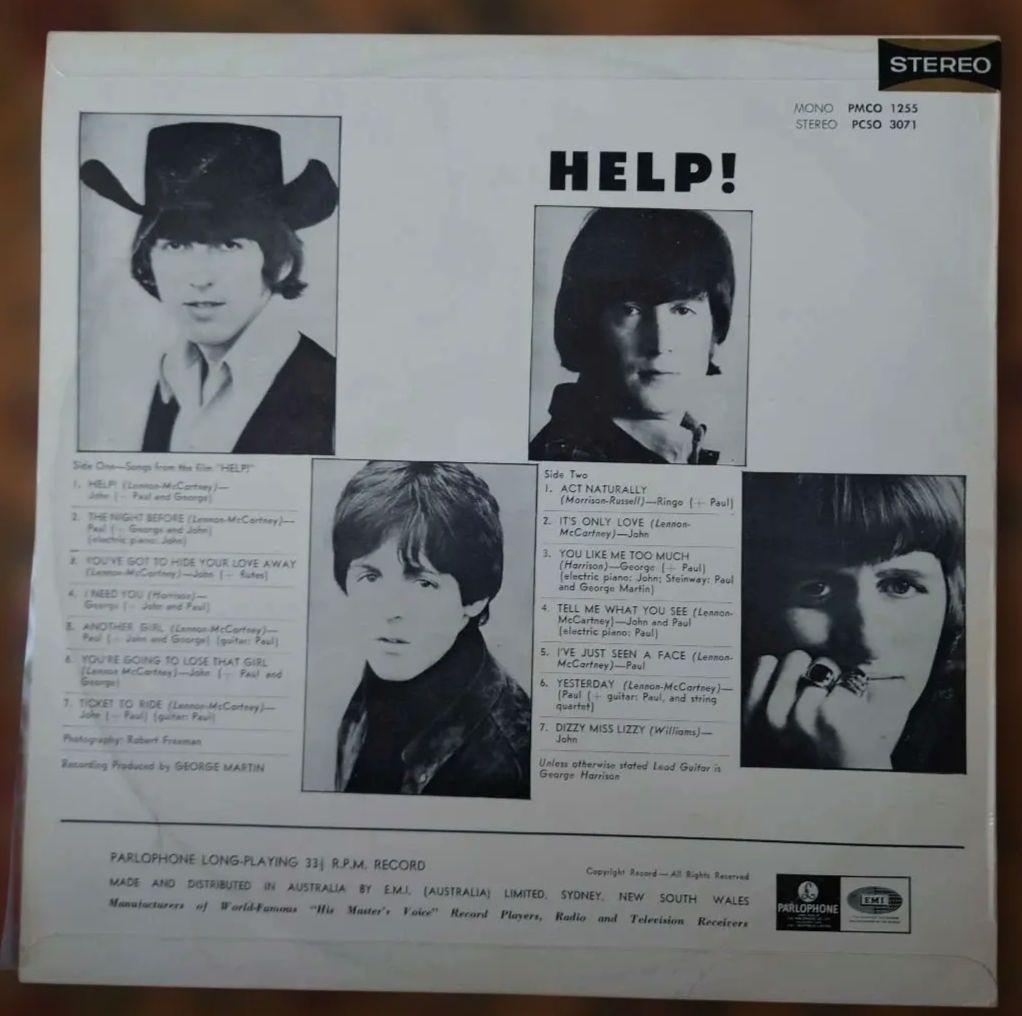 オーストラリア初回stereo盤THE BEATLES HELP!