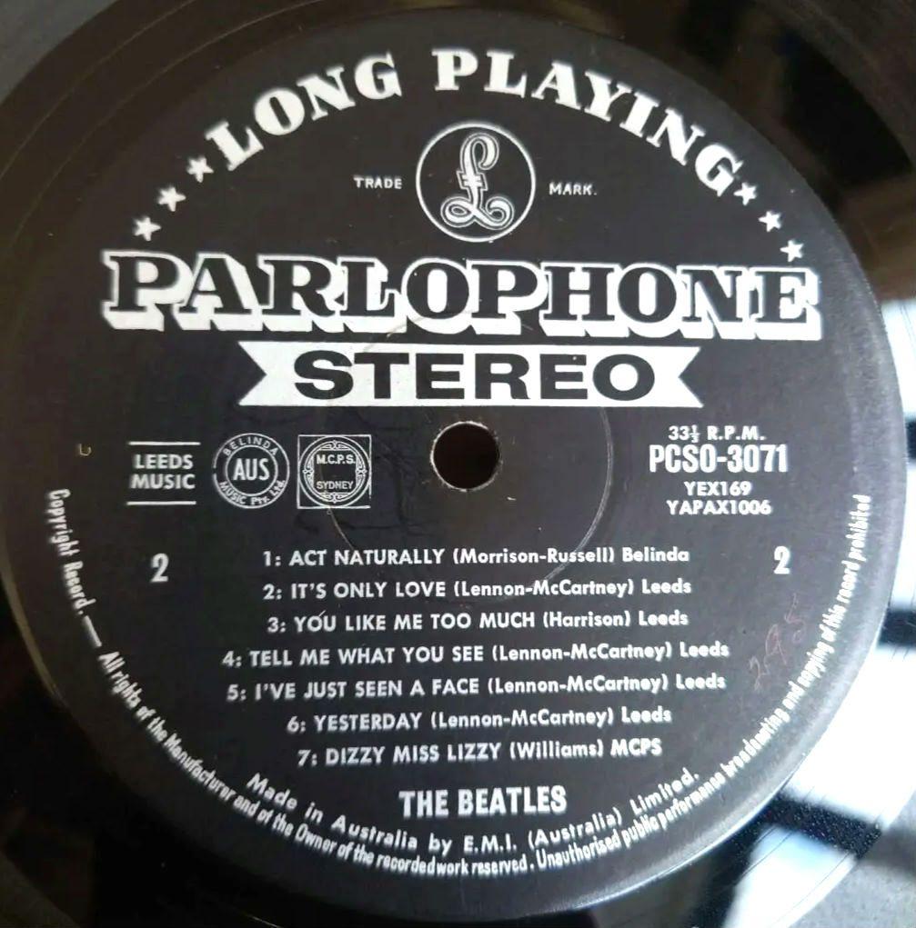 オーストラリア初回stereo盤THE BEATLES HELP!