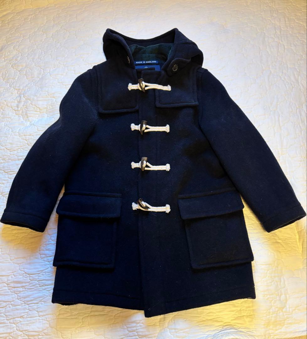 LONDON TRADITION ウールコート サイズ8 ネイビー　130cm