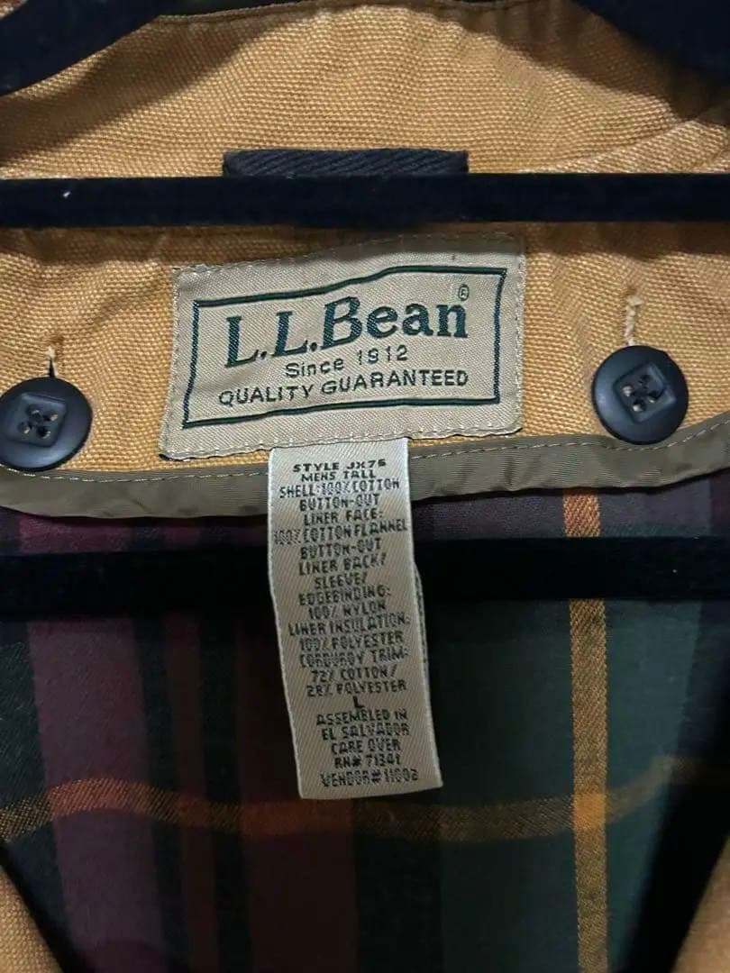 交渉可能L.L.Bean フィールドコート ライトブラウン ライナー着脱可