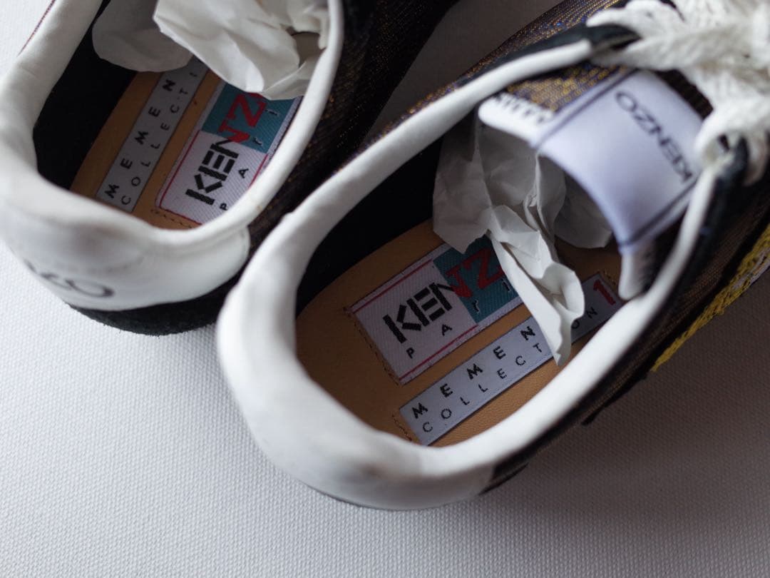 KENZO ケンゾー　タイガー 虎刺繍　スニーカー ブラウン系 ラメ　約24cm